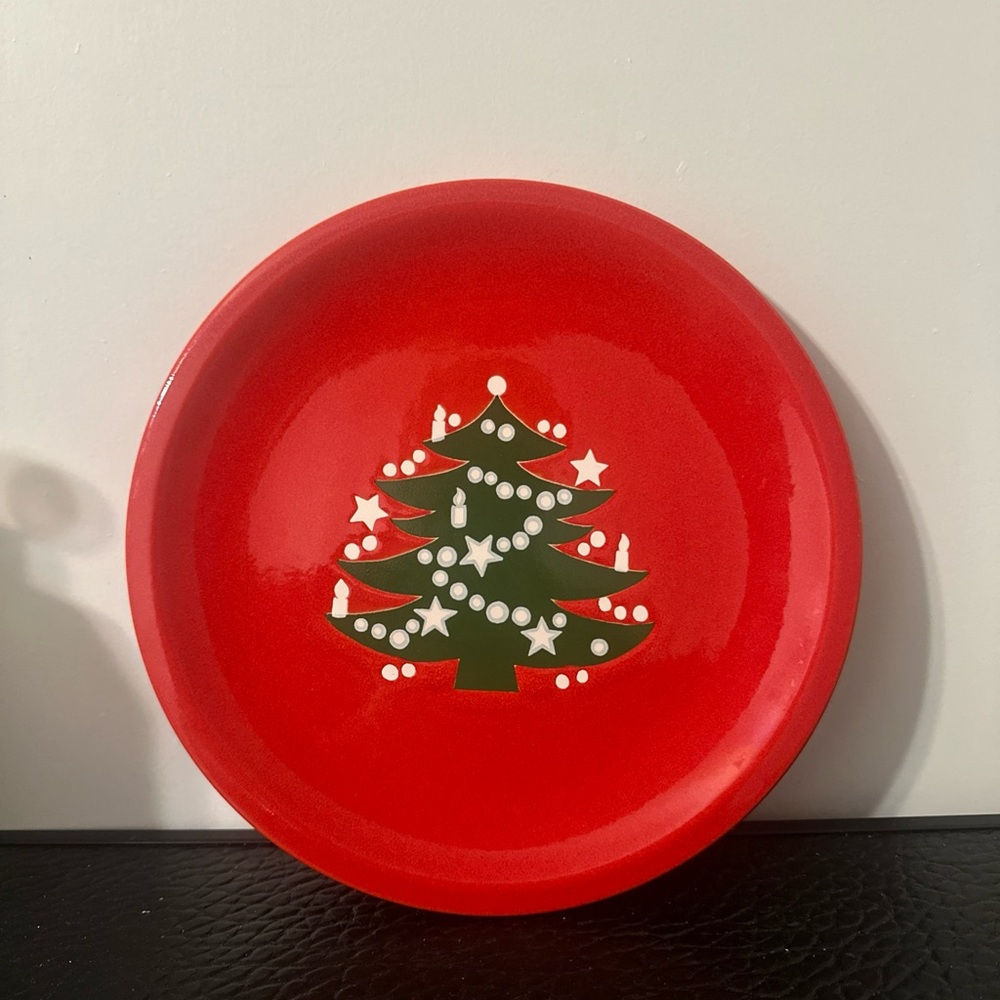 Serving Plate Waechtersbach Christmas Green
Tree Red Wester Germany 10 Inch - Picture 7 of 7